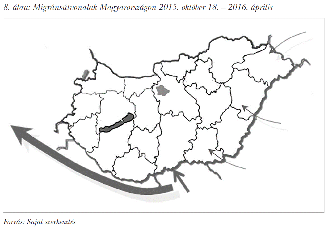 Migránsútvonalak Magyarországon 2015. október 18. – 2016. április